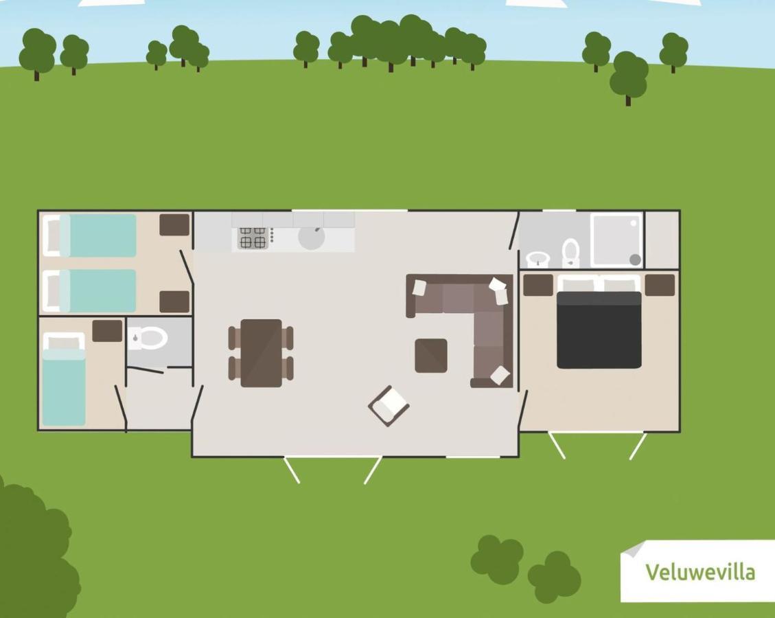 6-Persoons Veluwe Villa Voorthuizen Esterno foto